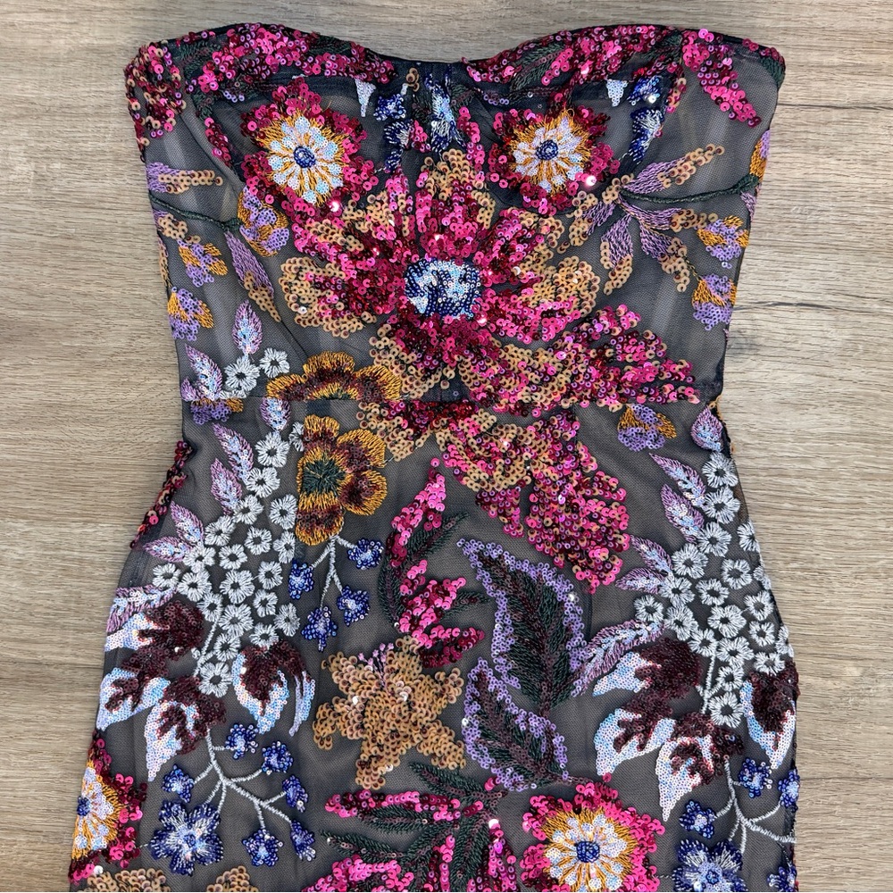 Dahlia Gown Strapless Fitted Embellished Sequin Formal Dress - Picture 11 of 17